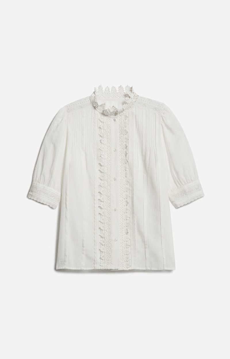 Vanessa Bruno | Arseneneo Embroidered Cotton Blouse - White