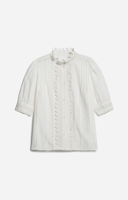 Vanessa Bruno | Arseneneo Embroidered Cotton Blouse - White