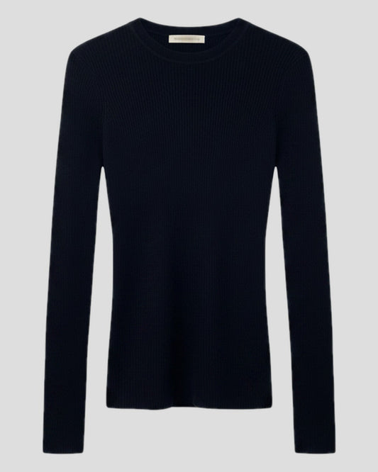 Vanessa Bruno | Oversized Cotton-Merino Crewneck Sweater - Black