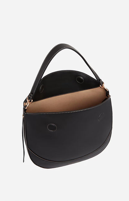 Vanessa Bruno | Daily Half-Moon Leather Tote Bag - Noir
