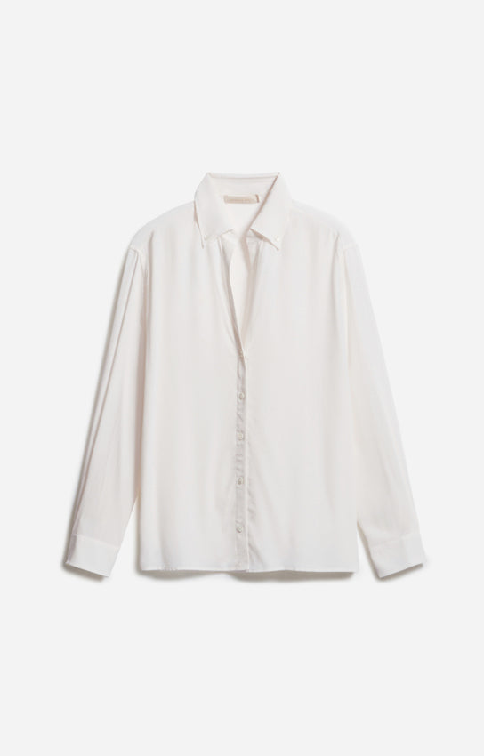 Vanessa Bruno Women's Druyat 100% Silk Long Sleeve Blouse - Ecru