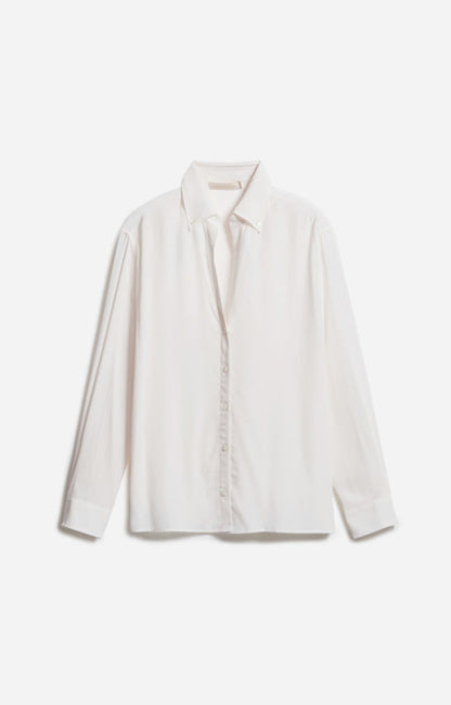 Vanessa Bruno Women's Druyat 100% Silk Long Sleeve Blouse - Ecru