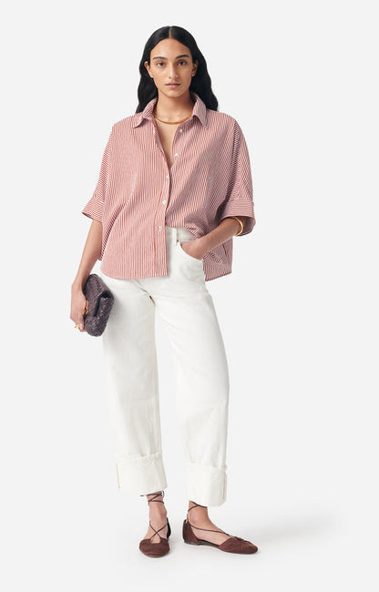 Vanessa Bruno | Striped Bobby Shirt - Caramel