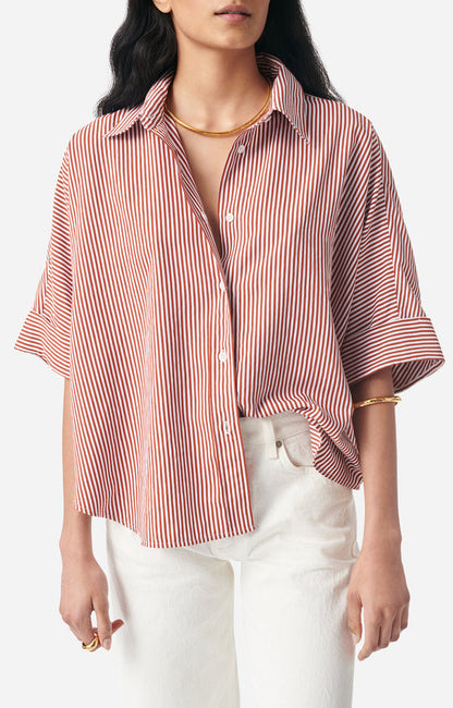 Vanessa Bruno | Striped Bobby Shirt - Caramel