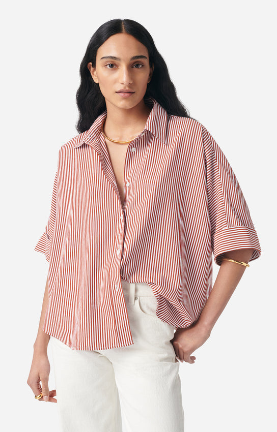 Vanessa Bruno | Striped Bobby Shirt - Caramel