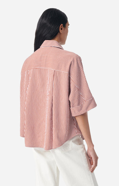 Vanessa Bruno | Striped Bobby Shirt - Caramel