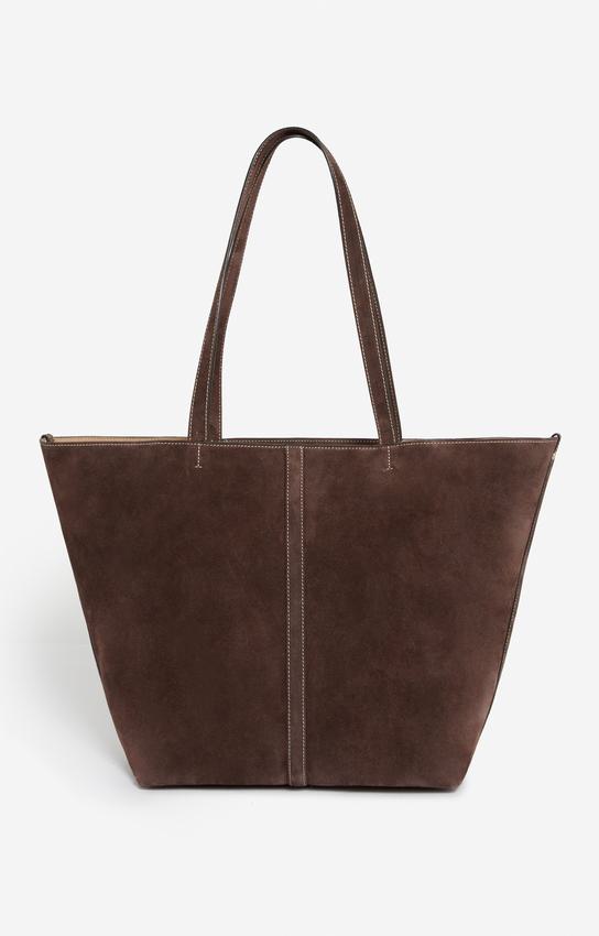 Vanessa Bruno | Velvet Leather Tote Bag - Oversized Everyday Carry Amer