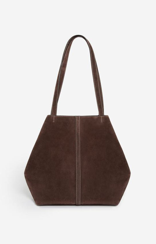 Vanessa Bruno | Velvet Leather Tote Bag - Oversized Everyday Carry Amer