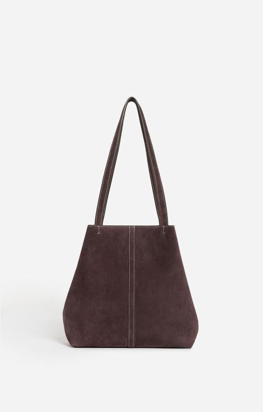 Vanessa Bruno | Small Daily Tote Bag - Suede Cowhide Leather Amer
