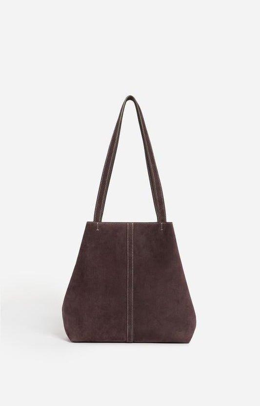 Vanessa Bruno | Small Daily Tote Bag - Suede Cowhide Leather Amer