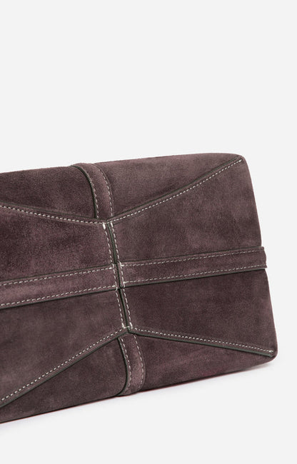Vanessa Bruno | Small Daily Tote Bag - Suede Cowhide Leather Amer