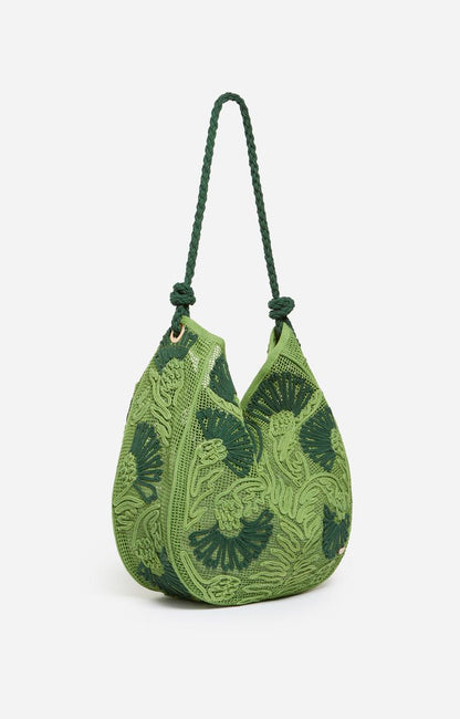 Vanessa Bruno | Openwork Cotton Hobo Bag - Green