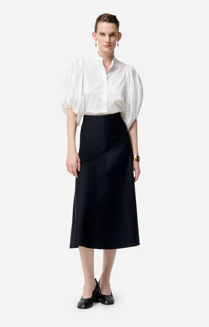 Vanessa Bruno | BOUSHRA Flared Midi Skirt - Marine