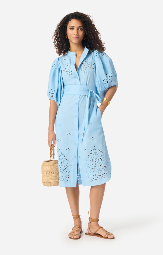 Vanessa Bruno | Flora Embroidered Dress - Azur