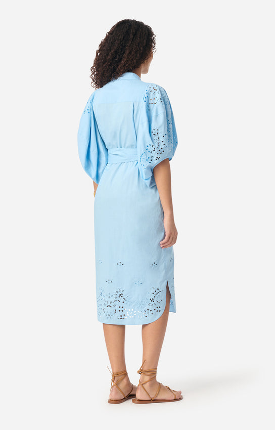 Vanessa Bruno | Flora Embroidered Dress - Azur