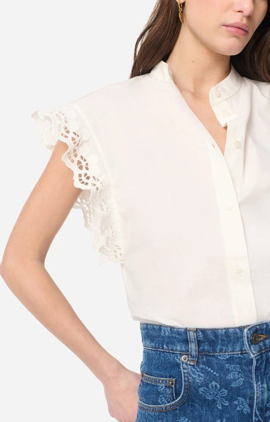 Vanessa Bruno | Crepe Button-Down Blouse - Ecru