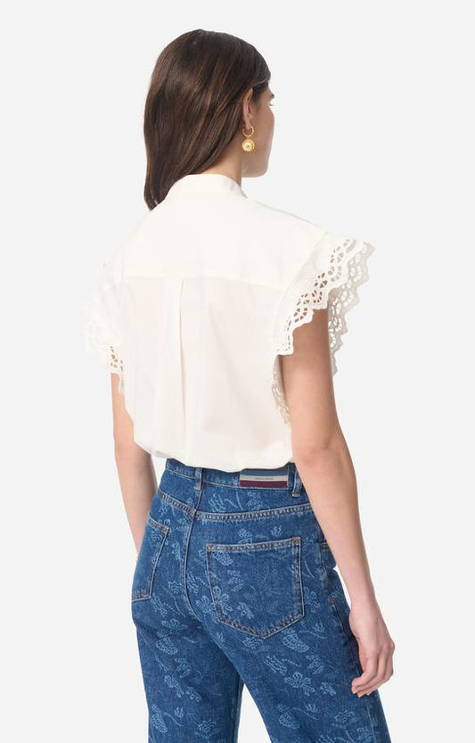 Vanessa Bruno | Crepe Button-Down Blouse - Ecru