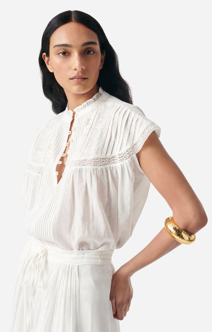 Vanessa Bruno | Button-Down Poplin Blouse - White