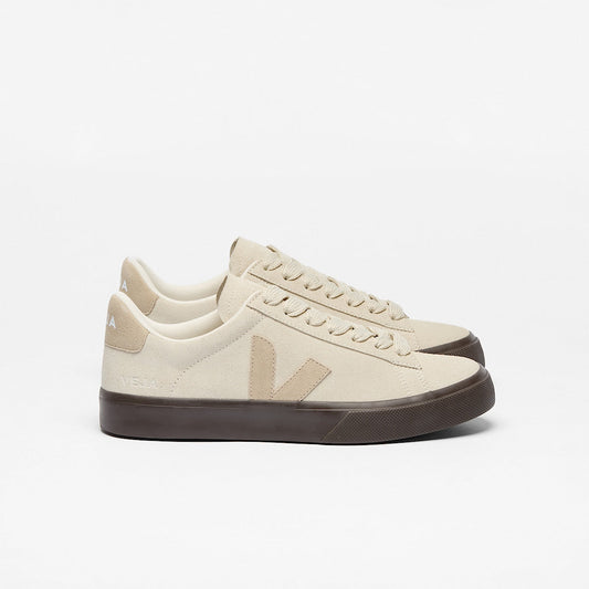 Veja | Campo Bold Sneaker - Almond Suede & Recycled Materials Pierre-Almond-Eagle