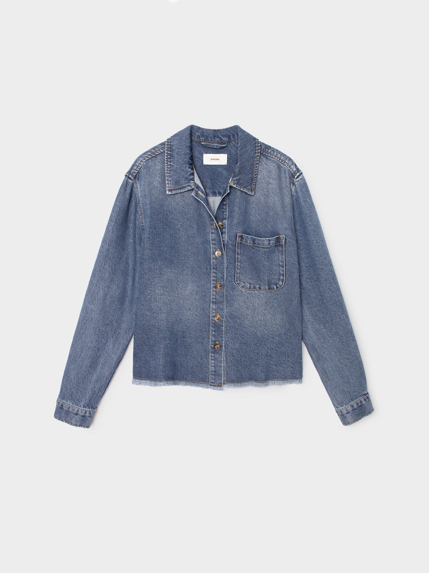 Xirena | Ben Denim Shirt - Meridian-Blue