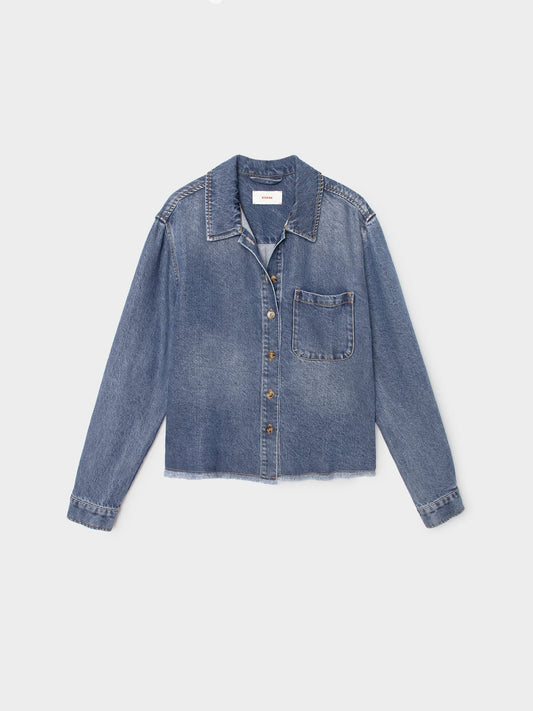 Xirena | Ben Denim Shirt - Meridian-Blue