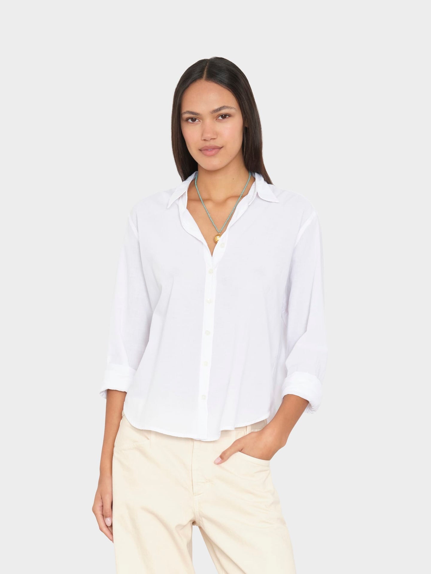Xirena | Bowie Shirt in Cotton Poplin White