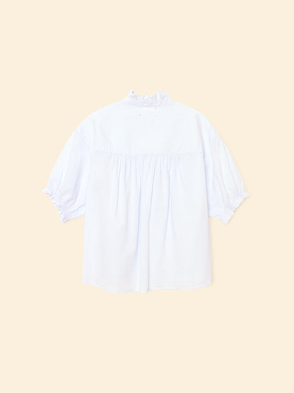 XIRENA | Cam Popover Blouse - Ruffled Cotton