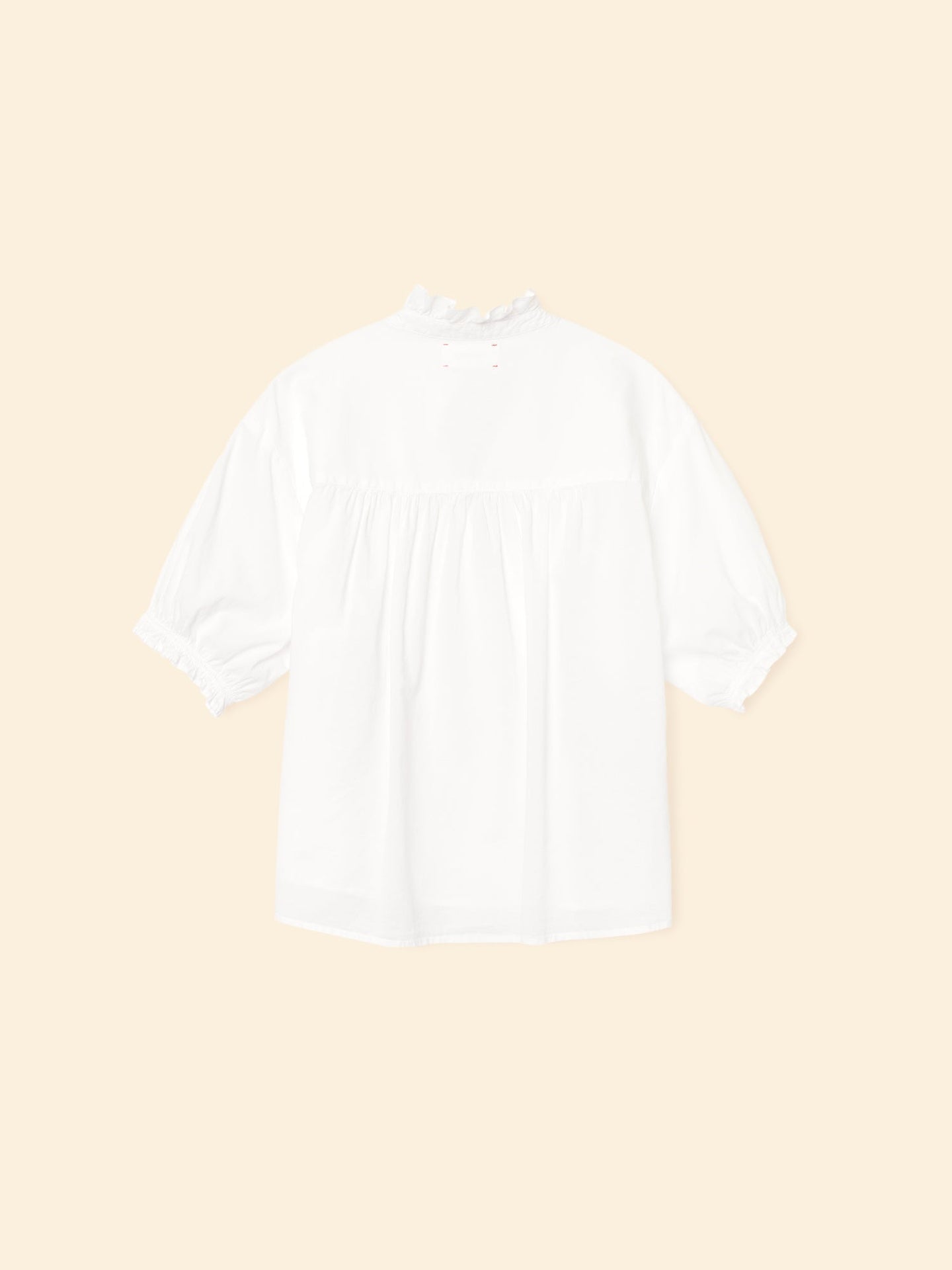 XIRENA | Cam Popover Blouse - Ruffled Cotton Poplin