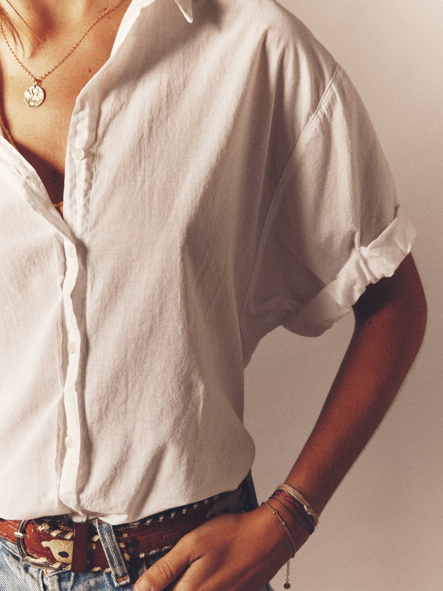 XIRENA | Cam Popover Blouse - Ruffled Cotton Poplin