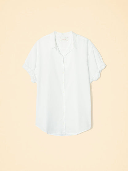XIRENA | Cam Popover Blouse - Ruffled Cotton Poplin