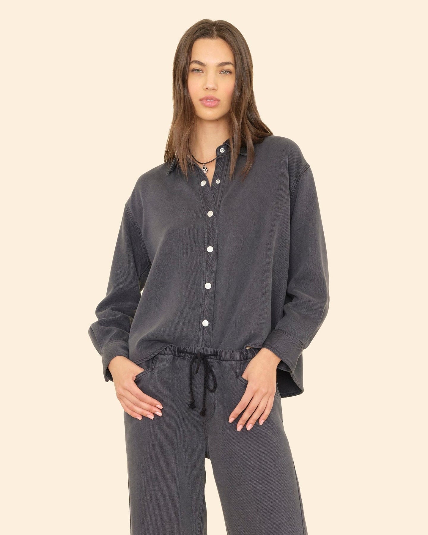 Denim Shirt Gia X5lwd001 Almost-Black