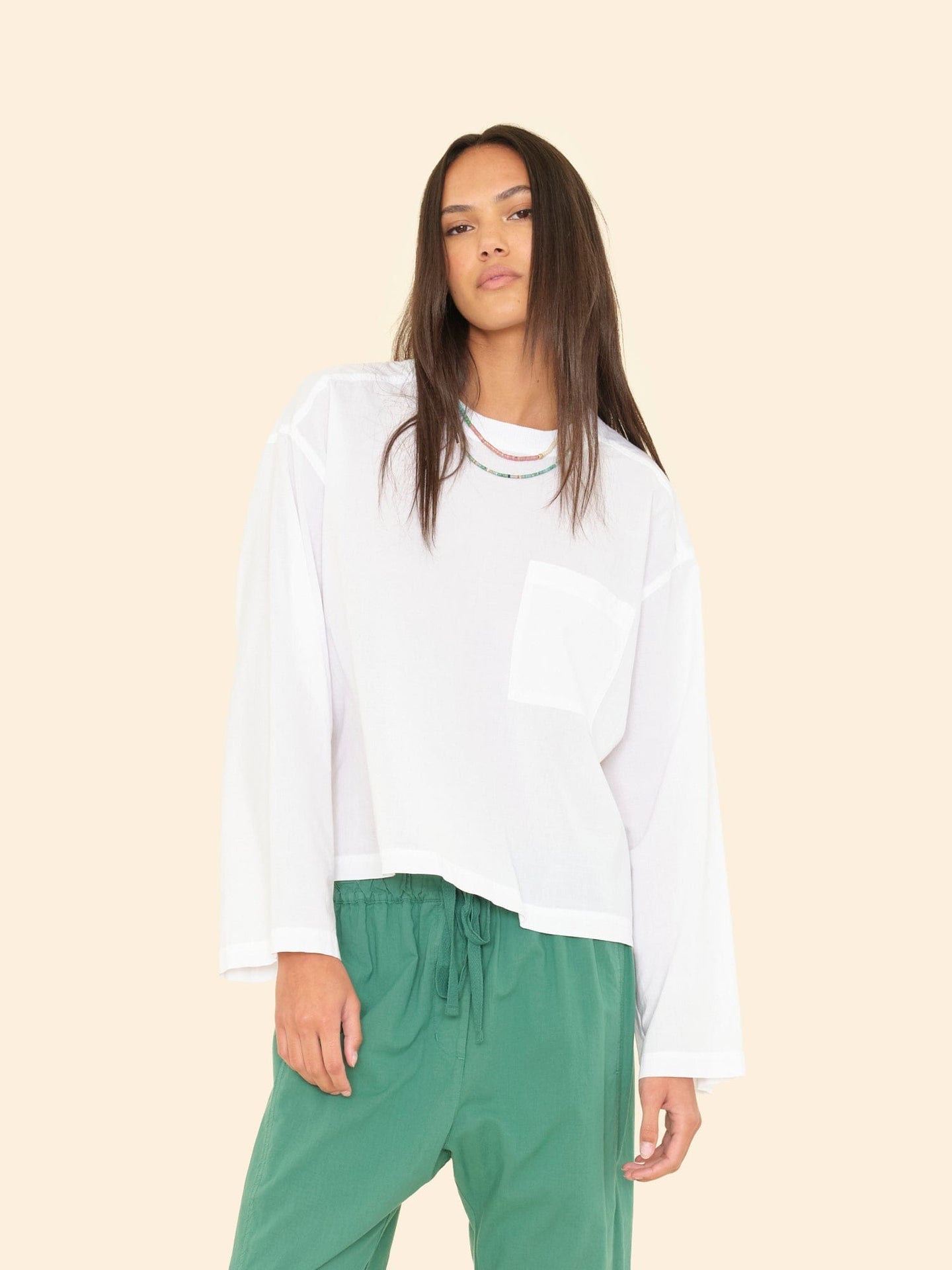 XIRENA | Jordana Top - Raglan Popover in White Cotton Poplin