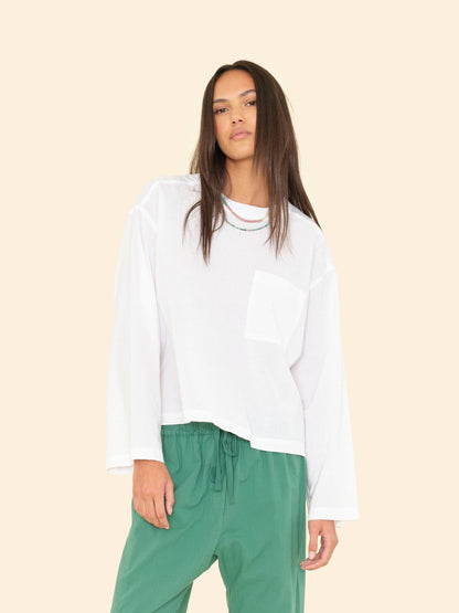 XIRENA | Jordana Top - Raglan Popover in White Cotton Poplin