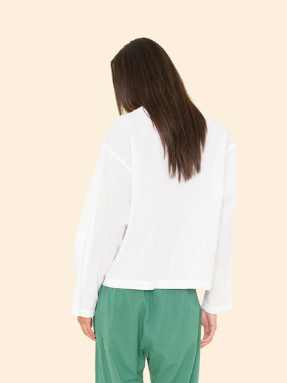 XIRENA | Jordana Top - Raglan Popover in White Cotton Poplin