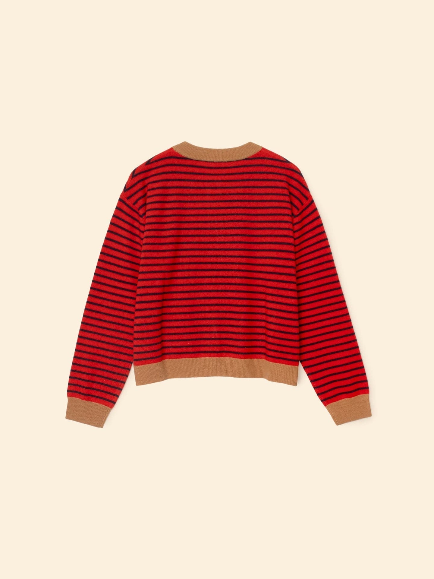 Xirena | Lillian Cardigan in - Merino Cashmere Blend Red-Stripe