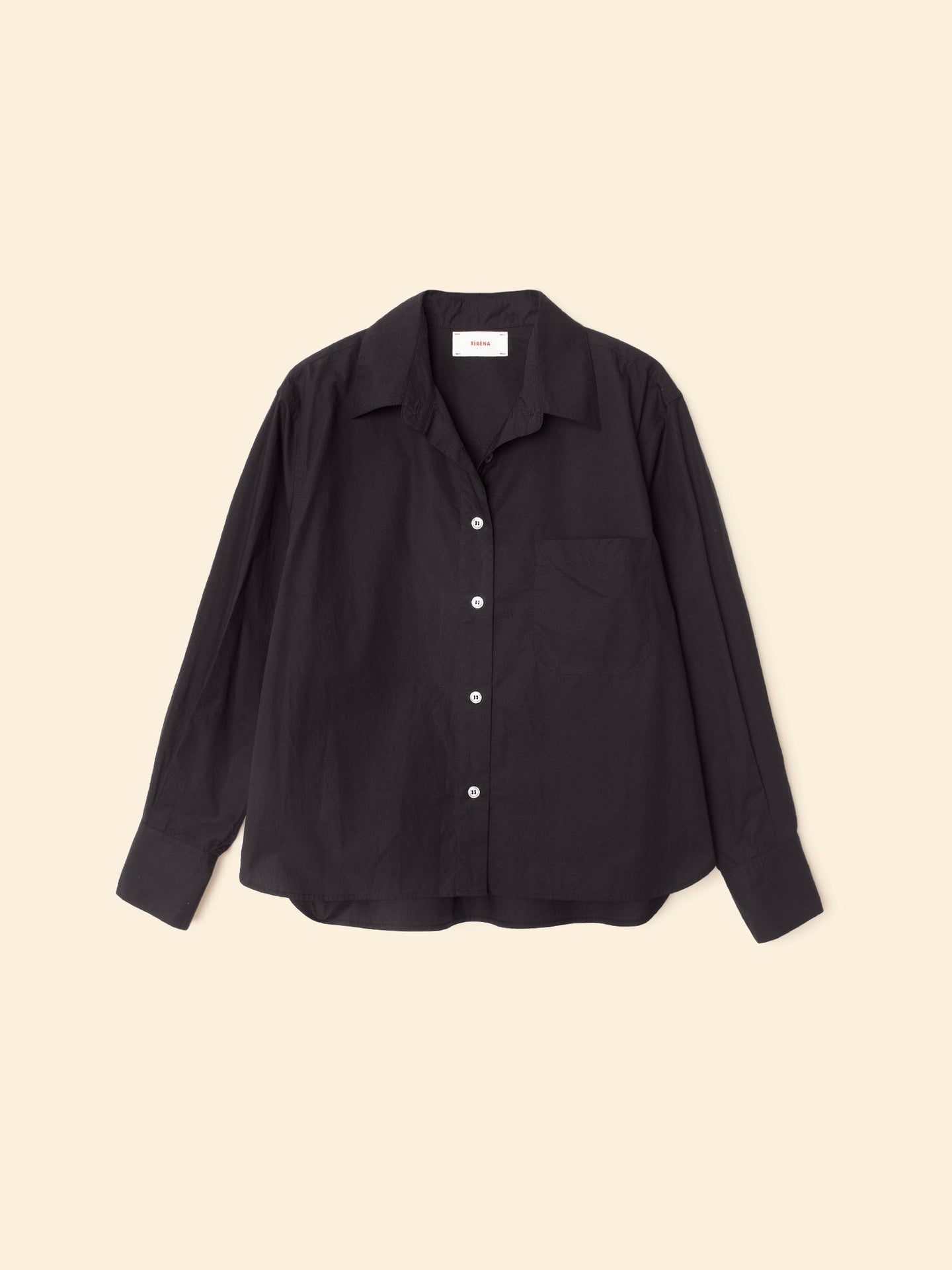 Xirena | Monroe Cotton Shirt - Relaxed Fit Black