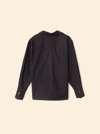 Xirena | Monroe Cotton Shirt - Relaxed Fit Black
