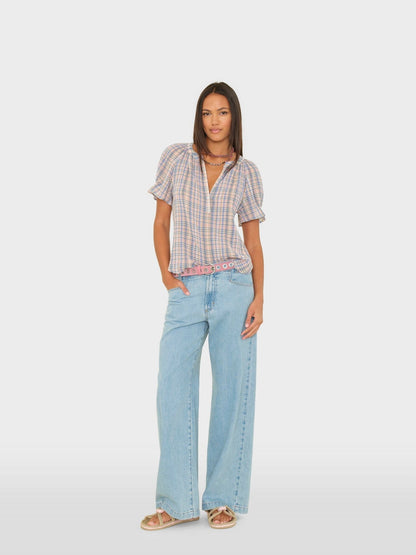 Xirena | Nixon Jeans - High-Rise Wide-Leg Lyocell Denim Blue-Cloud