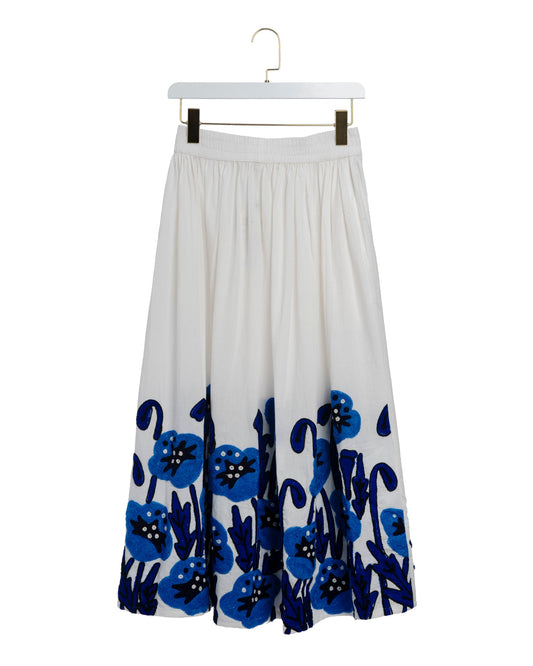 Women Skirt 100 Percent Cotton Poplin Premium Fabric - Mint Leaf Selene