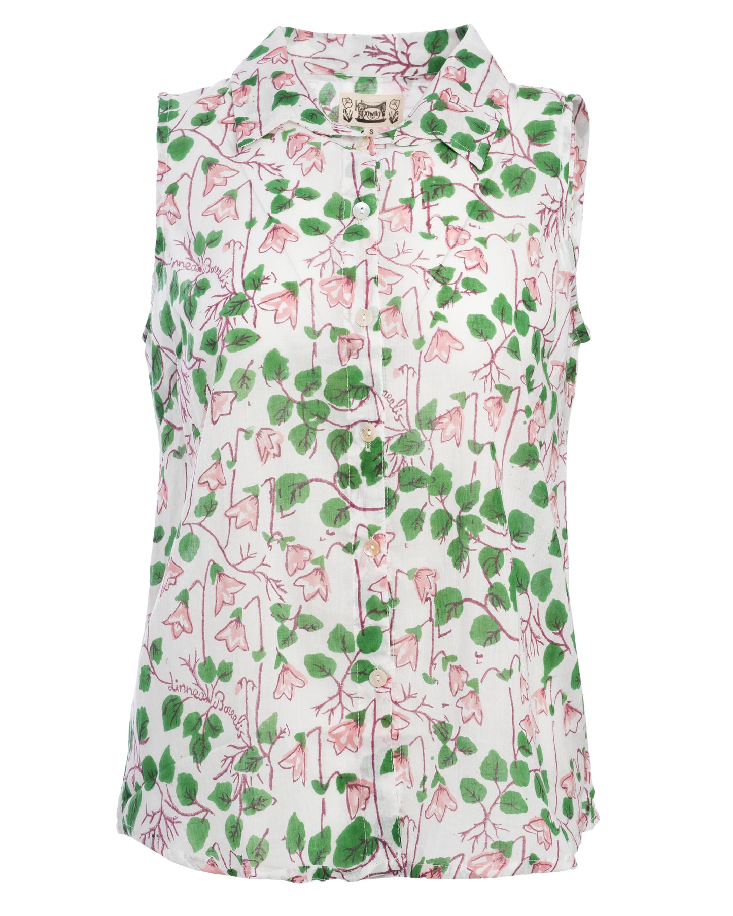 Xiwikj | Button-Down Poplin Blouse - Mint Leaf Green
