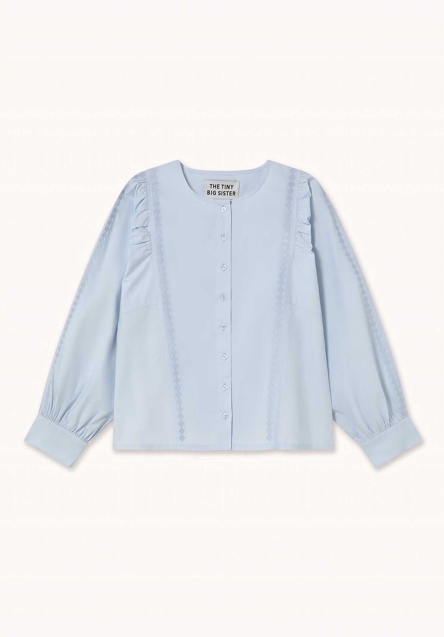 Blouse Embroider Blouse Ice-Blue
