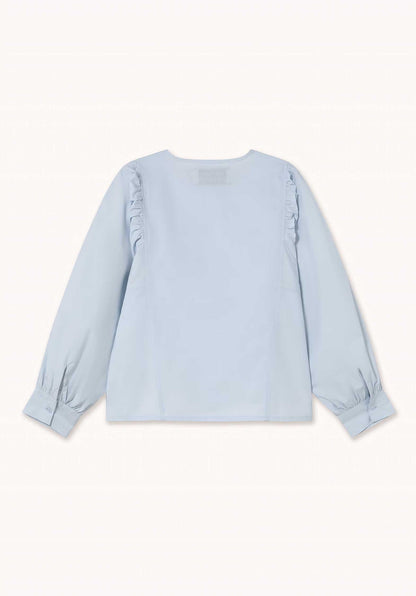 Blouse Embroider Blouse Ice-Blue