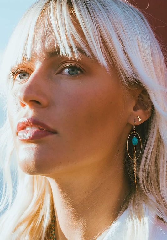 Earring  Boccg Grenat