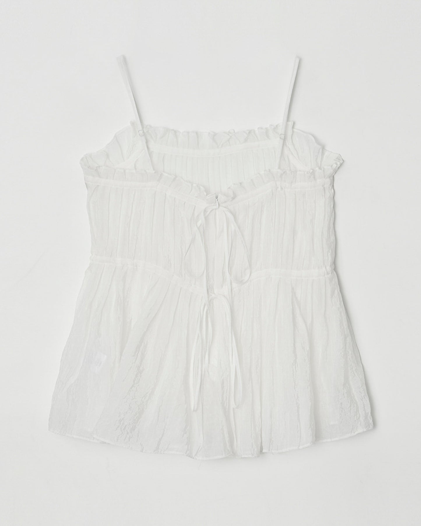 Atelier Edition | Shirring Blouse in White - Sculpted Volume
