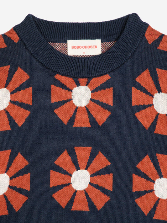 Pullover Flower Ja 225ad066 Navy-Blue