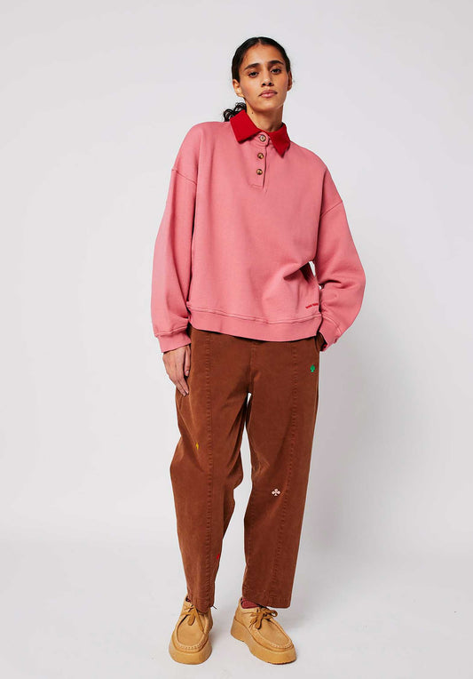 Sweatshirt Colour 225ad020 Pink