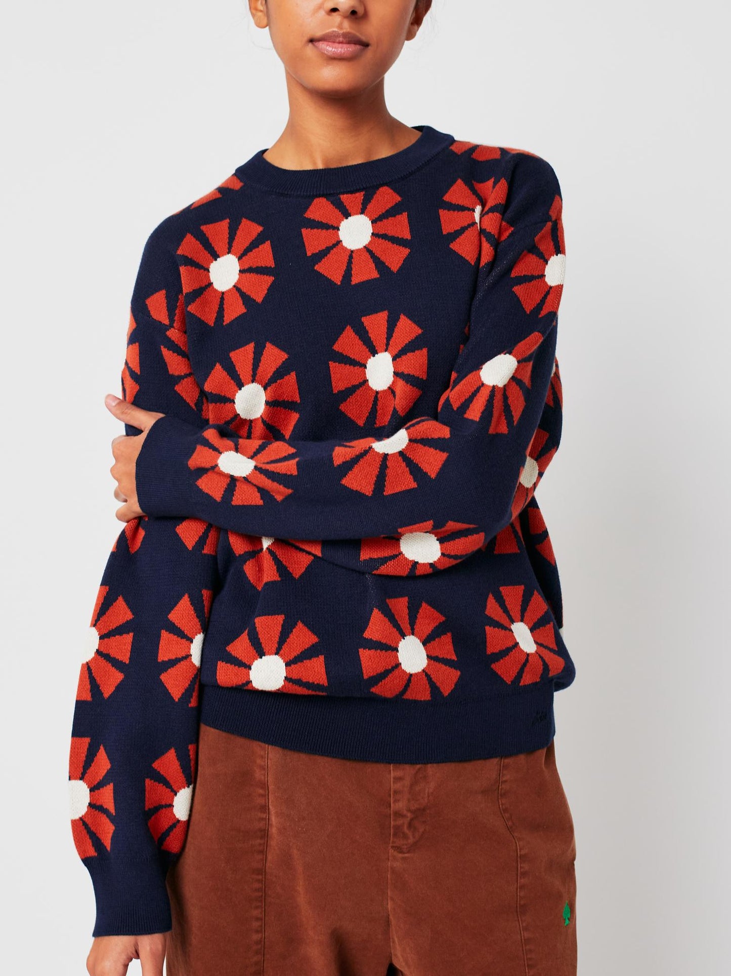 Pullover Flower Ja 225ad066 Navy-Blue