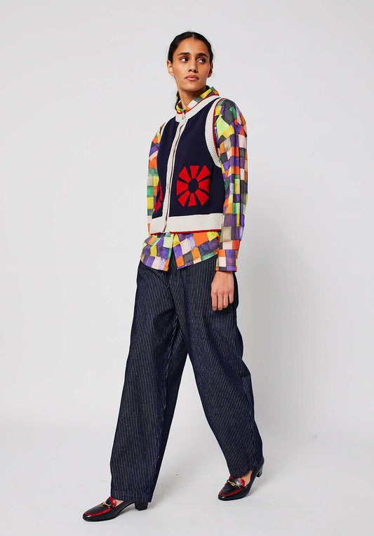 Pants Relaxed Fit 225ad034 Navy-Blue