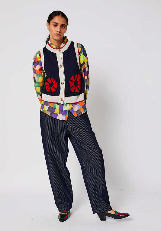 Pants Relaxed Fit 225ad034 Navy-Blue