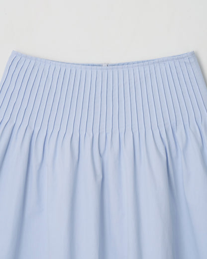 Atelier Edition | Stitch Co Asymmetric Midi Skirt - Light Blue